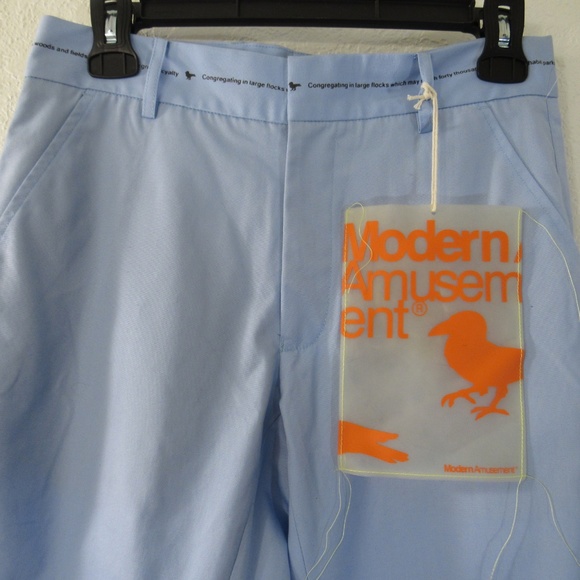 NWOT Modern Amusement Blue Straight Leg Pants - Picture 2 of 8